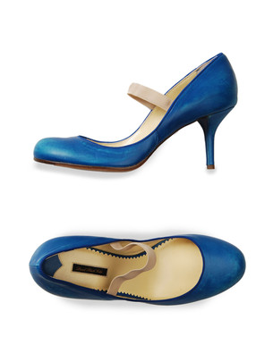 FLAMENCO -  Diesel Black Gold  : maryjane blue diesel black gold heels